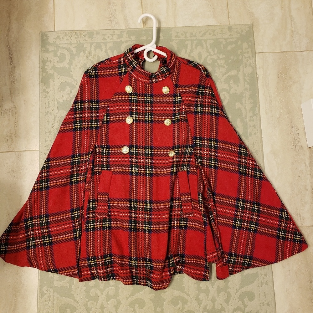 Plaid Cape NWOT